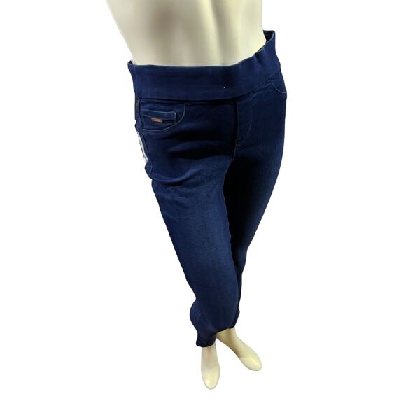 Nine West Skinny Pull-On Jeans, Size 4, Mid/Dark Wash, NWT - Picture 13 of 16